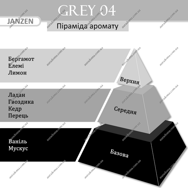 Кліпса Janzen "Grey 04" (к-т 2 шт) 50004 фото
