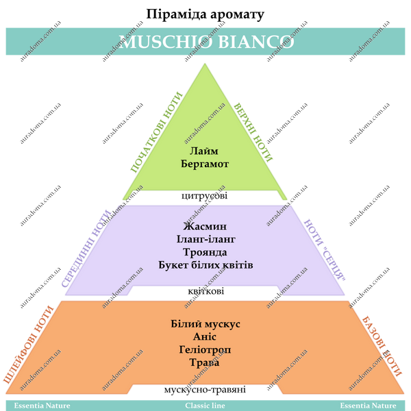 Парфум для приміщень та клінінгу ТМ Essentia Nature, "Muschio bianco" 250мл 90618 фото